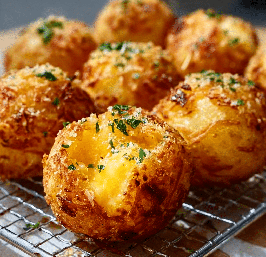 Crispy Potato & Cheese Bombs Recipe 4 Crispy Potato & Cheese Bombs Recipe