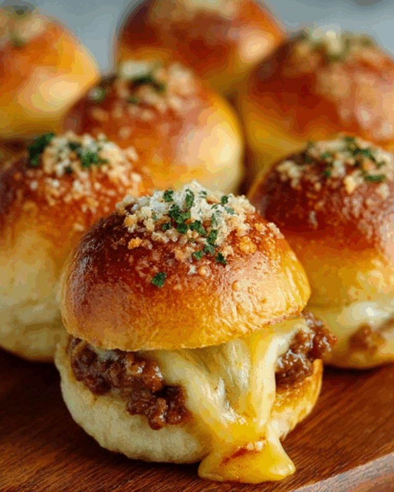 Garlic Parmesan Cheeseburger Bombs Recipe