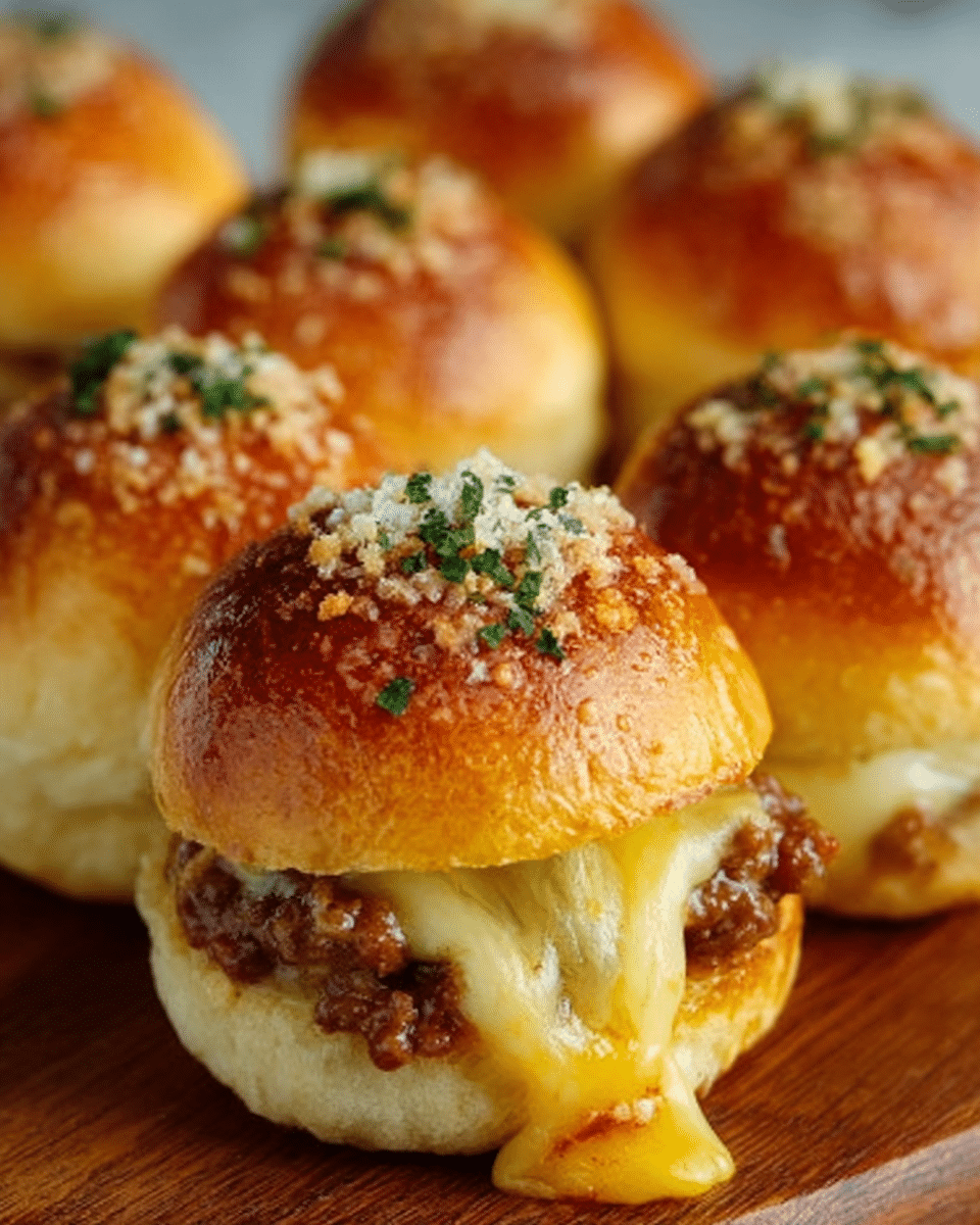 Garlic Parmesan Cheeseburger Bombs Recipe
