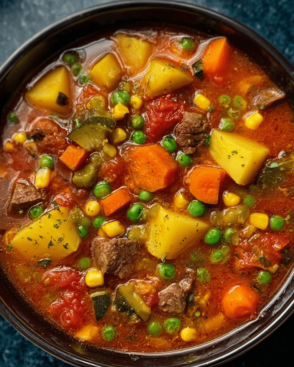 Hearty Vegetable Beef Soup Recipe