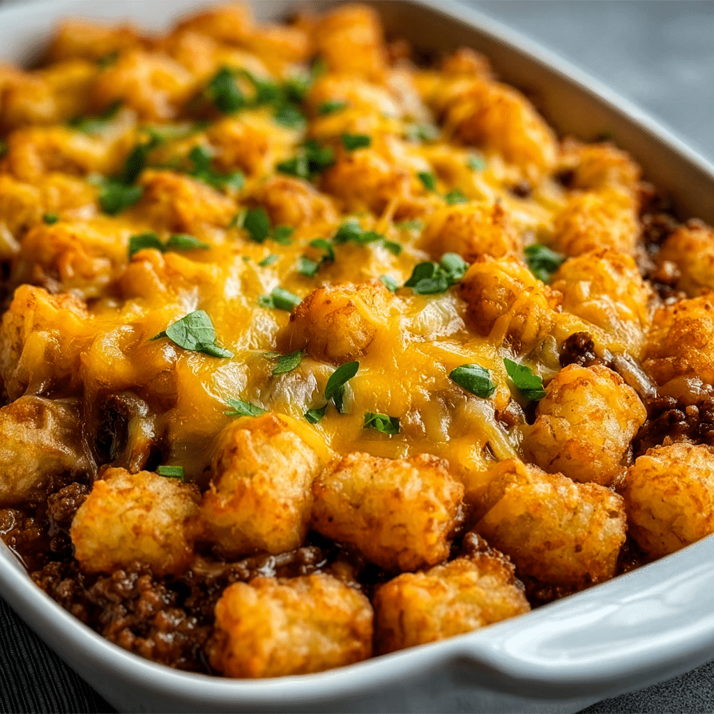 Tater Tot Casserole Recipe - Recipe Image