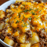 Ground Beef Cheesy Casserole Recipe