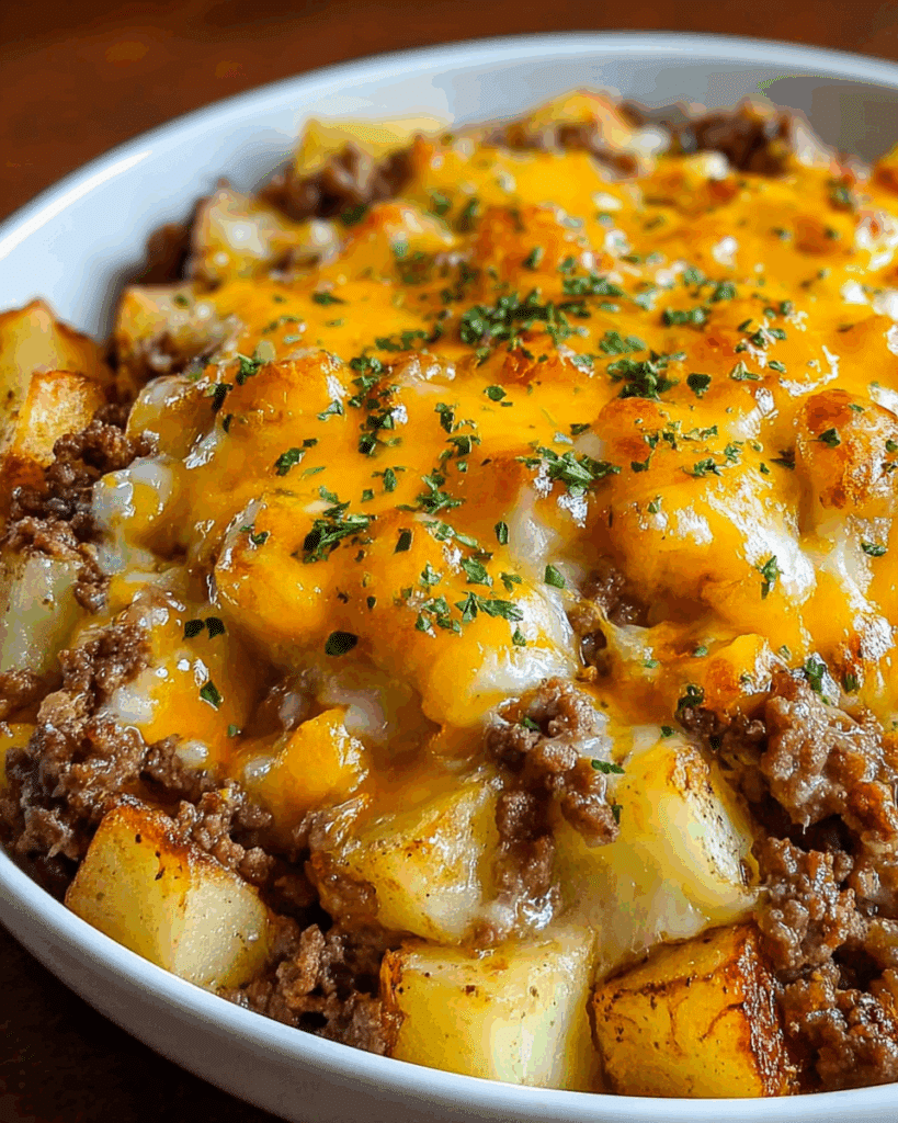 Ground Beef Cheesy Casserole Recipe
