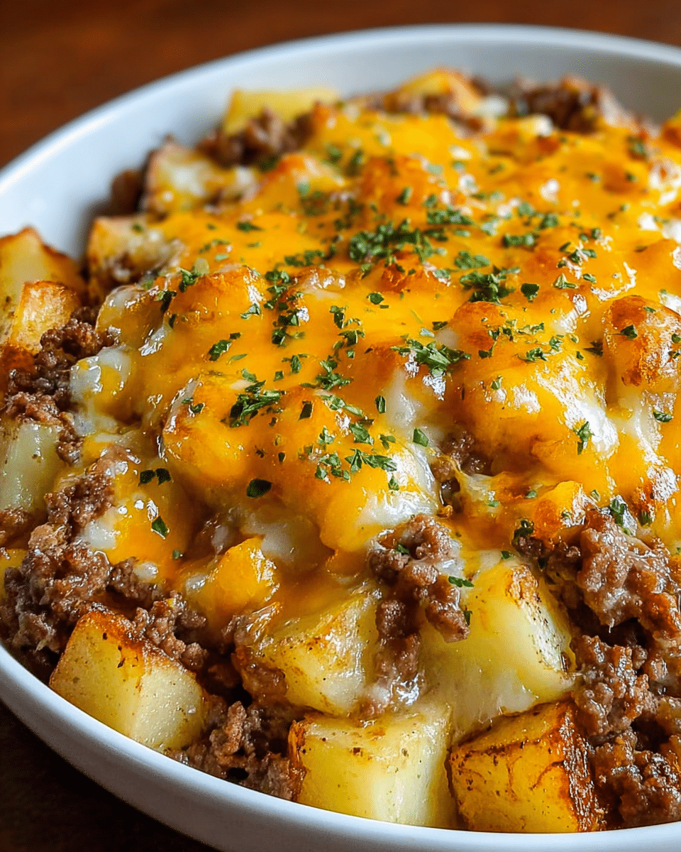 Ground Beef Cheesy Casserole Recipe