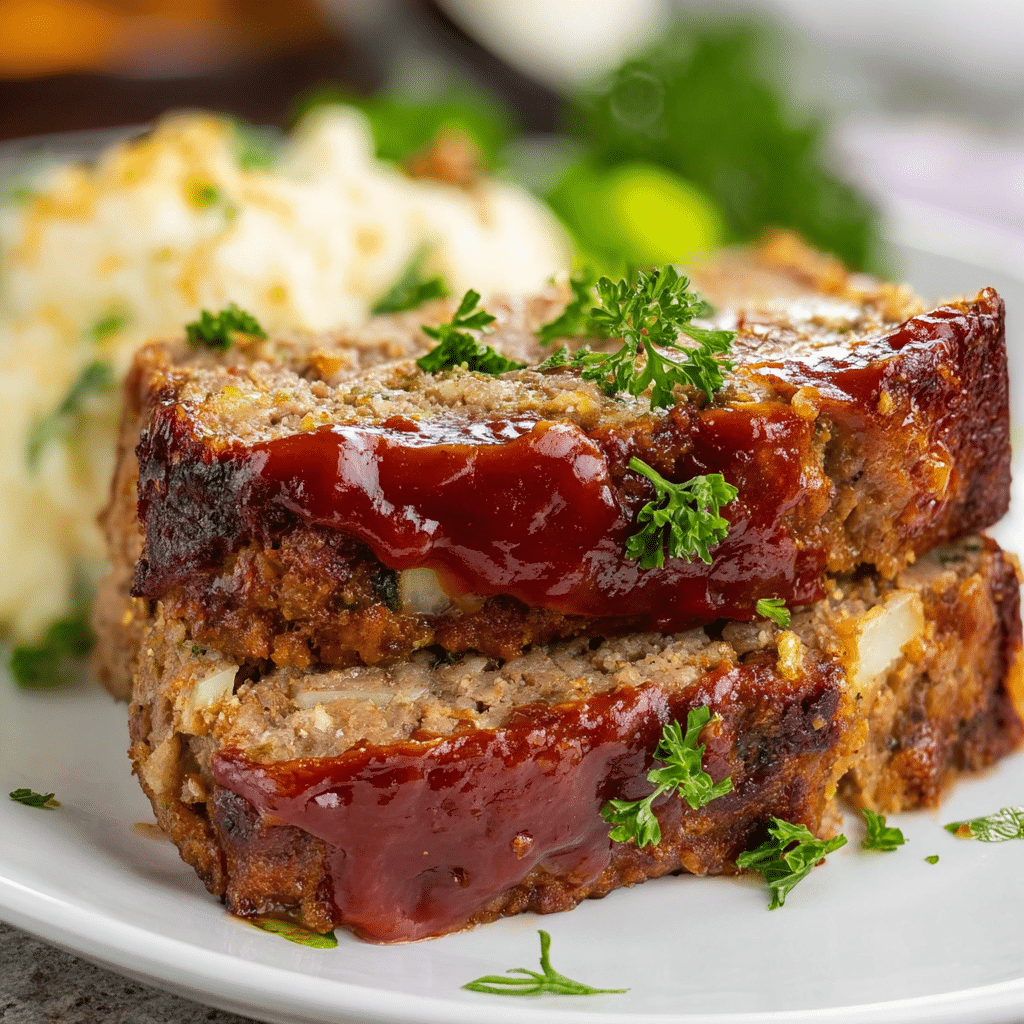 Crockpot Meatloaf with BBQ Sauce Recipe - Recipe Image