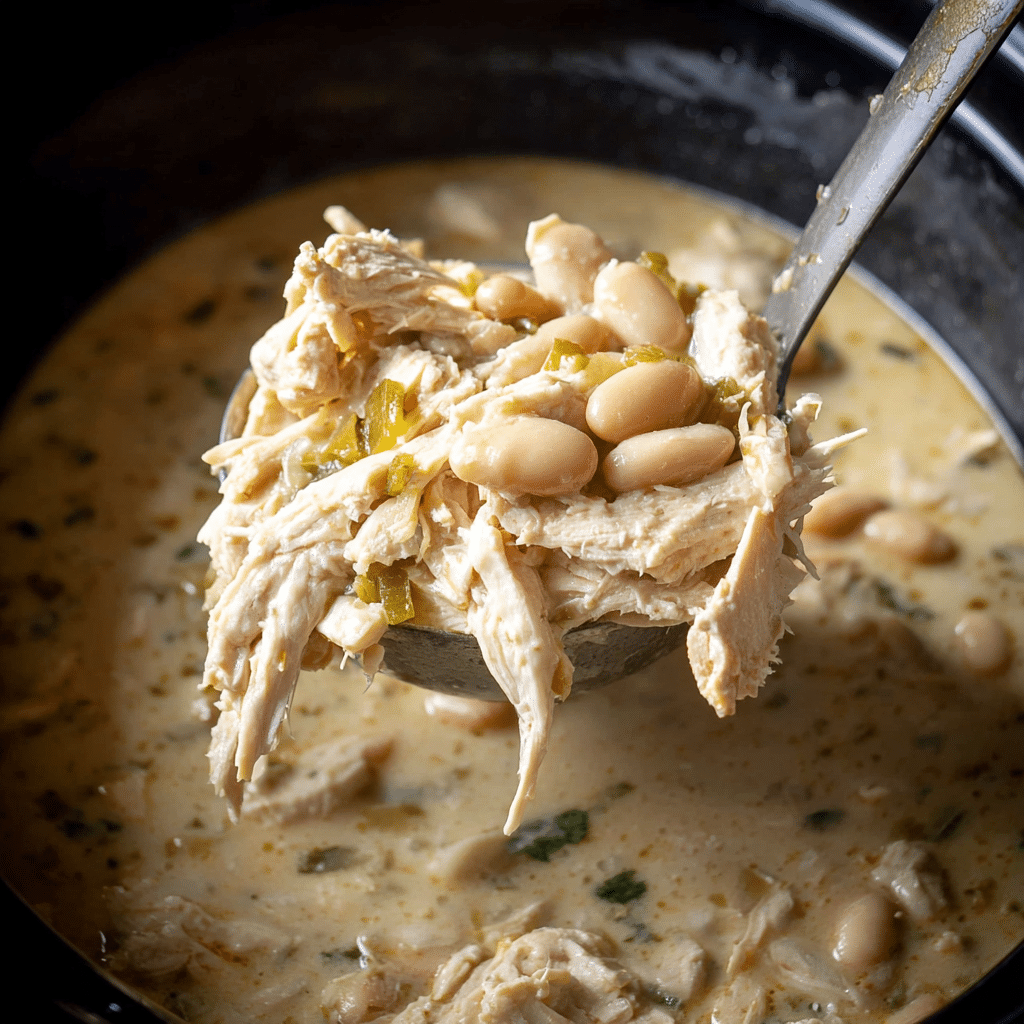 Slow Cooker White Chicken Chili Recipe - Recipe Image