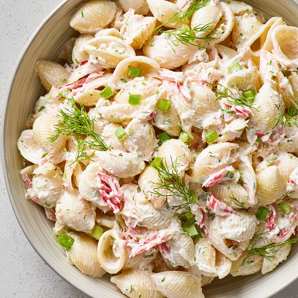 CRAB PASTA SALAD! Recipe - Recipe Image