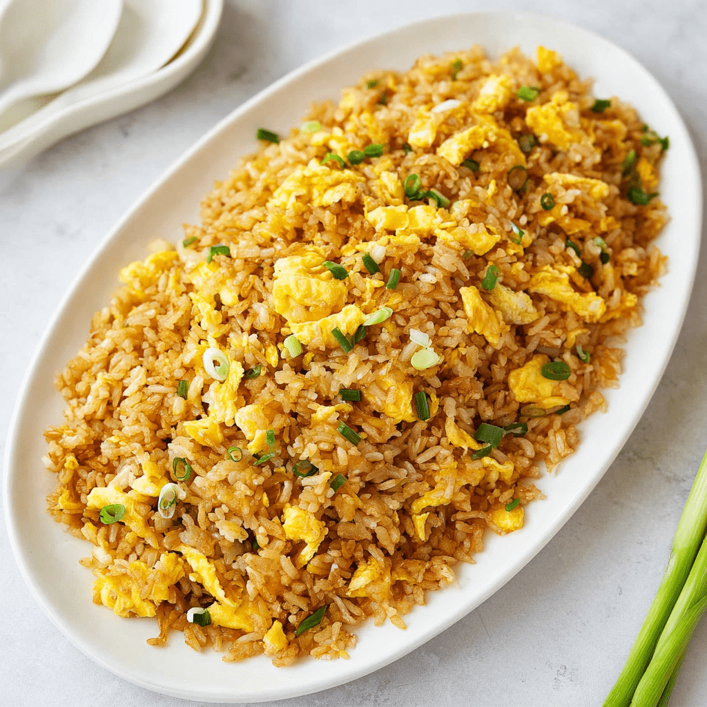 Easy Egg Fried Rice (only 6 ingredients!) Recipe - Recipe Image