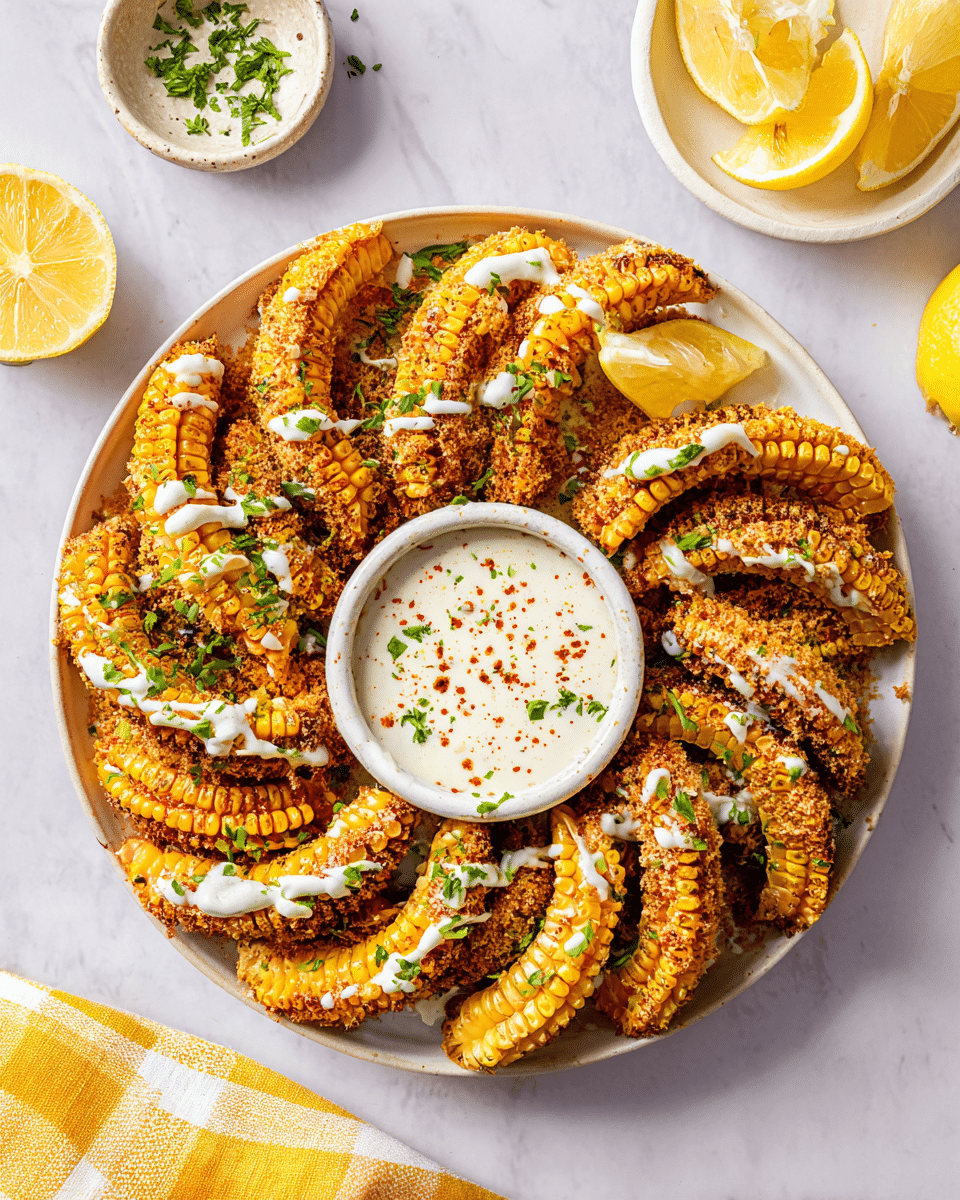 Air Fryer Corn Ribs Recipe