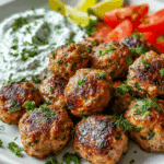 Greek Turkey Meatballs with Tzatziki Recipe