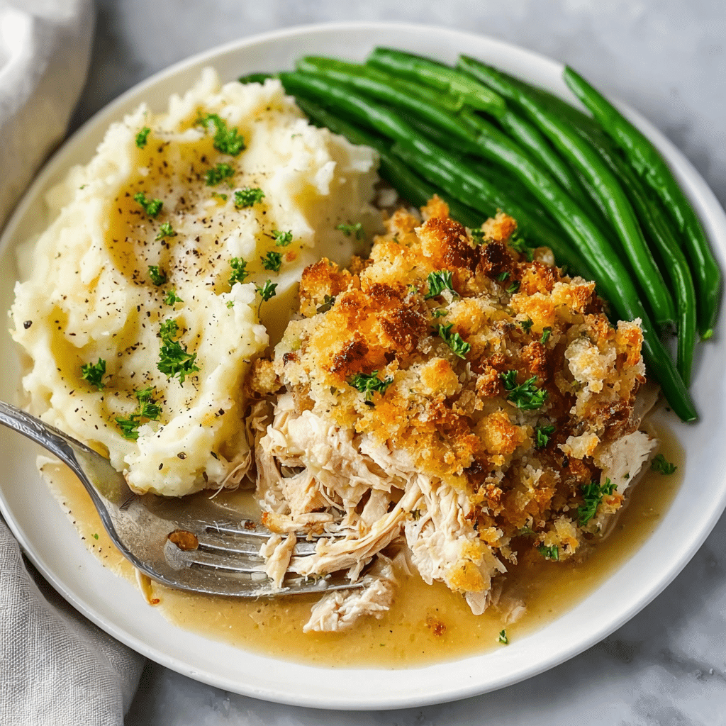 Crockpot Chicken and Stuffing Recipe - Recipe Image