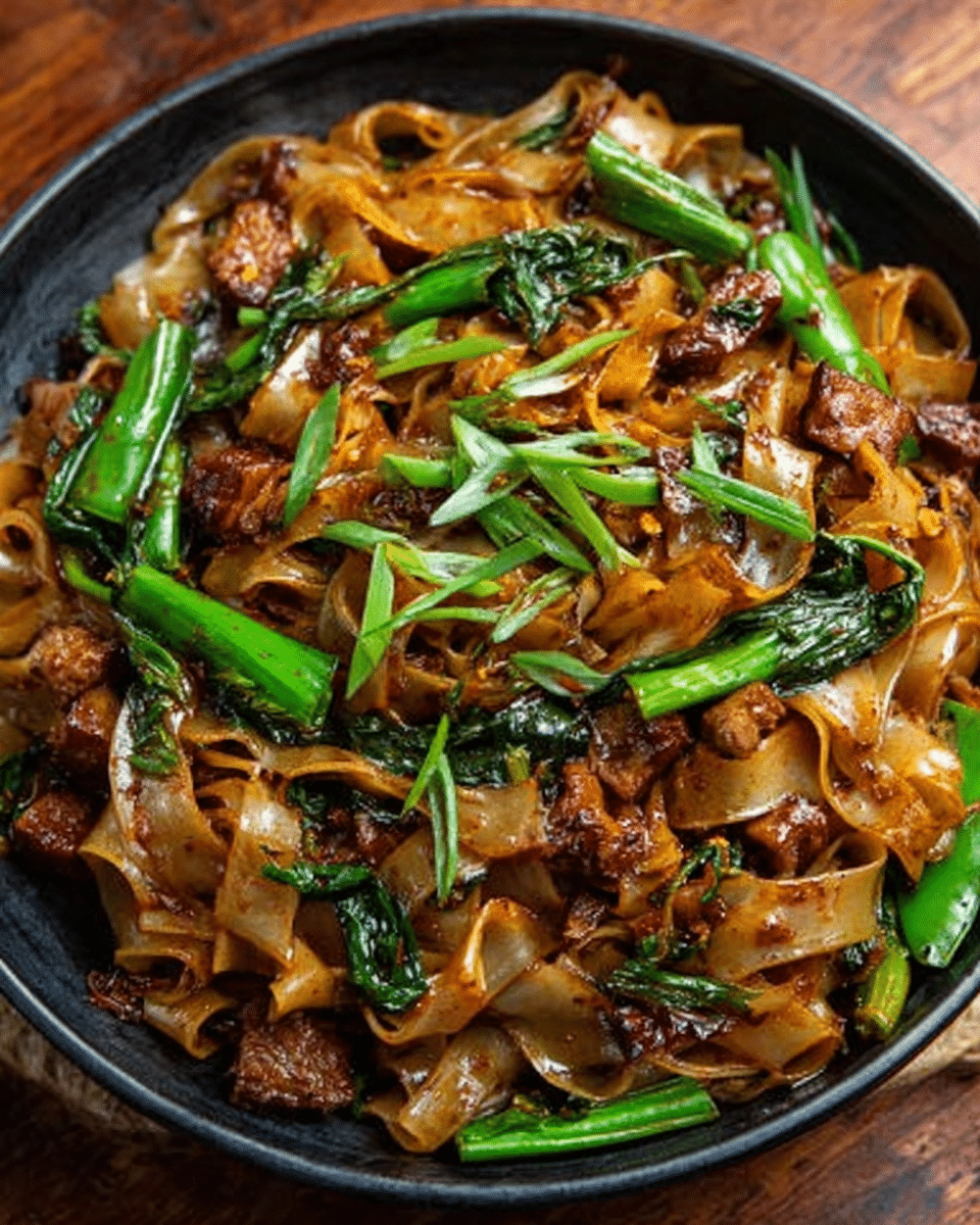 Street Style Thai Drunken Noodles Recipe