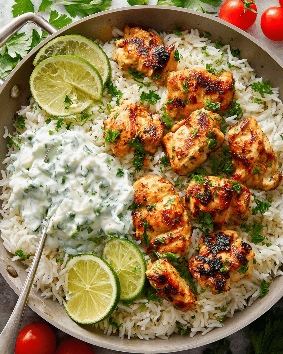The Best Dump-and-Bake Chicken Tzatziki with Rice Recipe