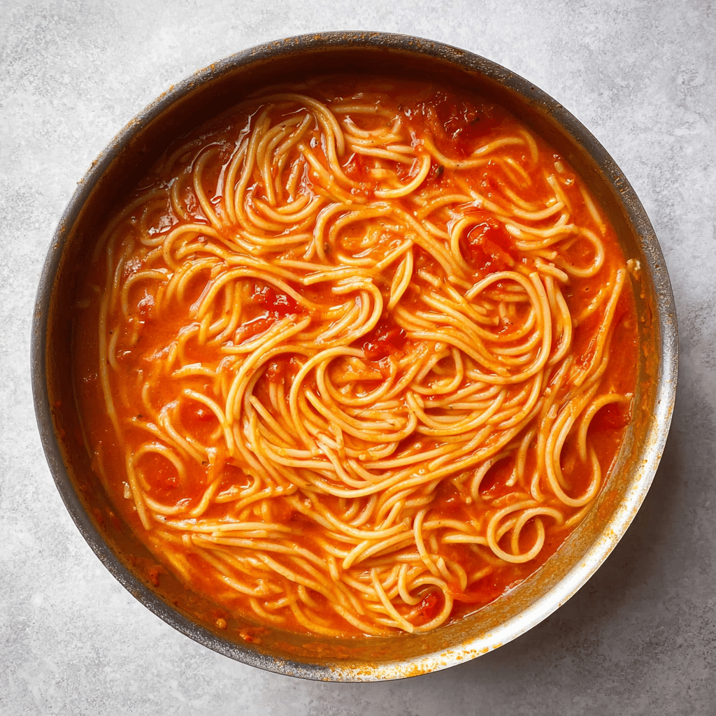 Easy One Pot Creamy Tomato Pasta Recipe - Recipe Image