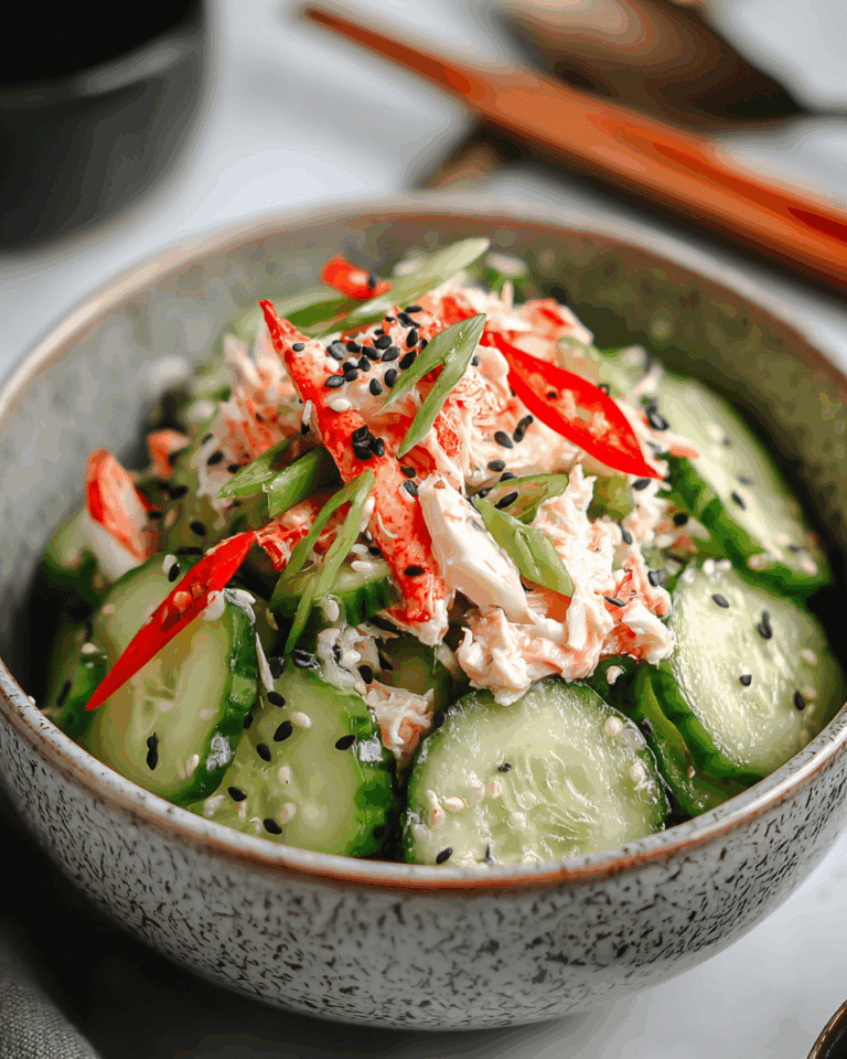 Easy California Roll Cucumber Salad Recipe