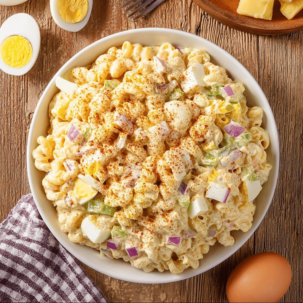 Deviled Egg Macaroni Salad Recipe - Recipe Image