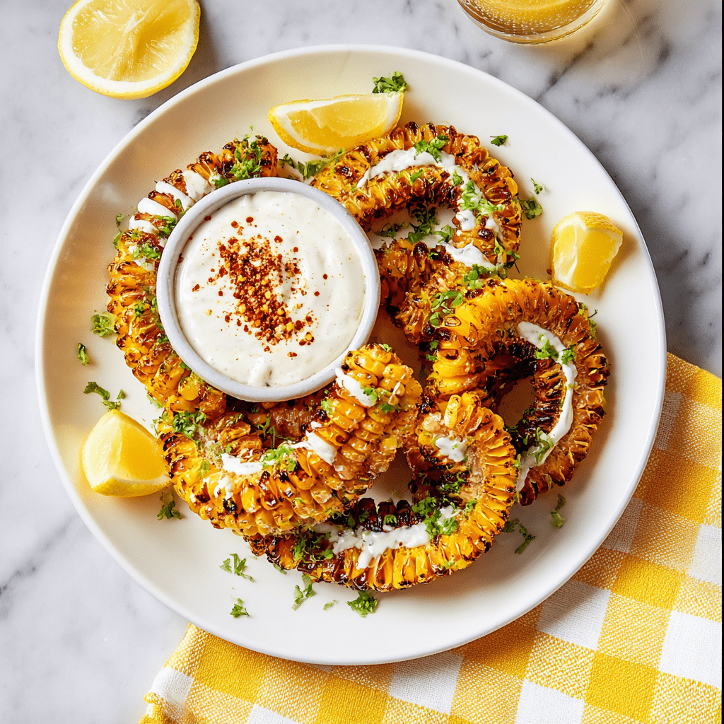 Air Fryer Corn Ribs Recipe - Recipe Image