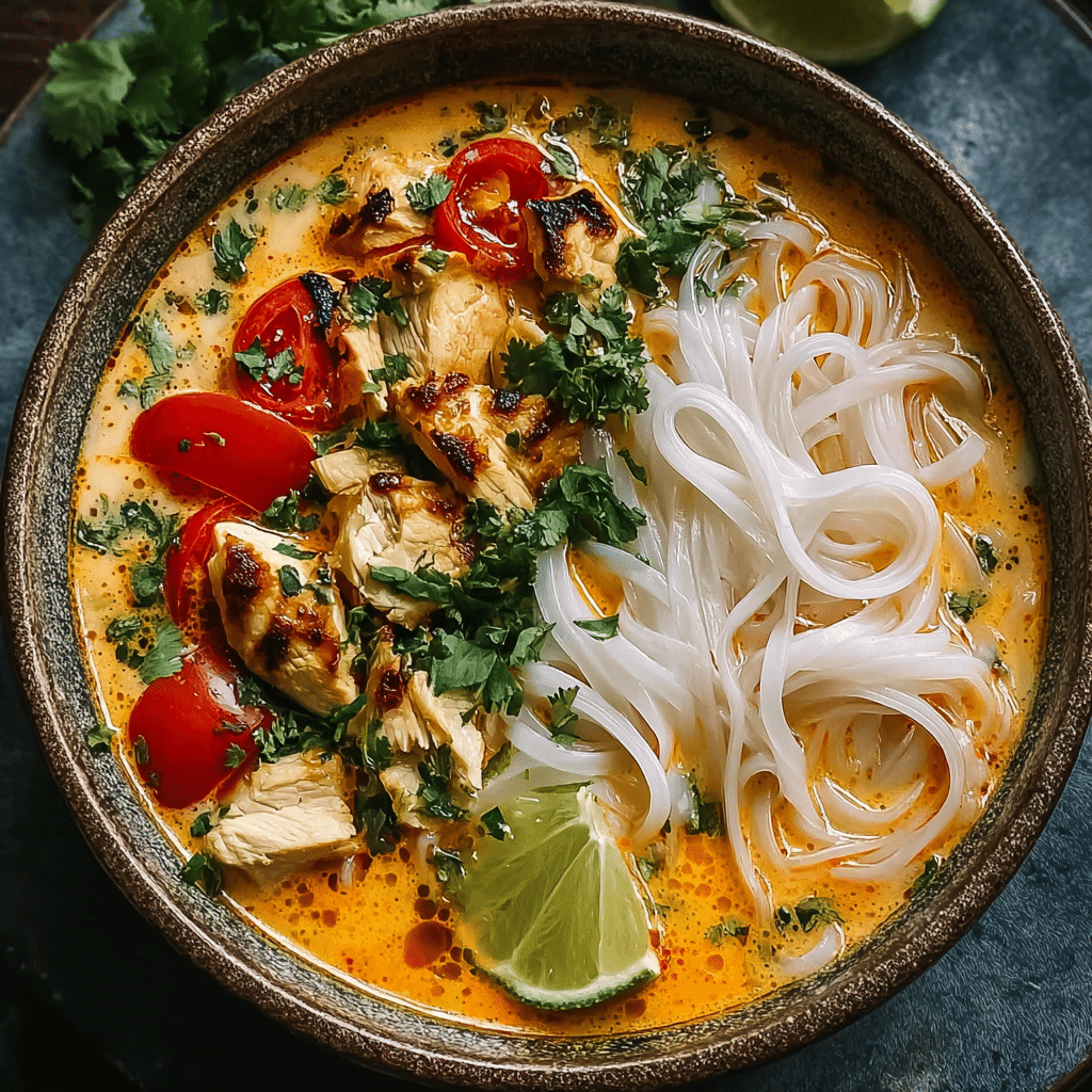 EASY THAI CHICKEN SOUP Recipe - Recipe Image