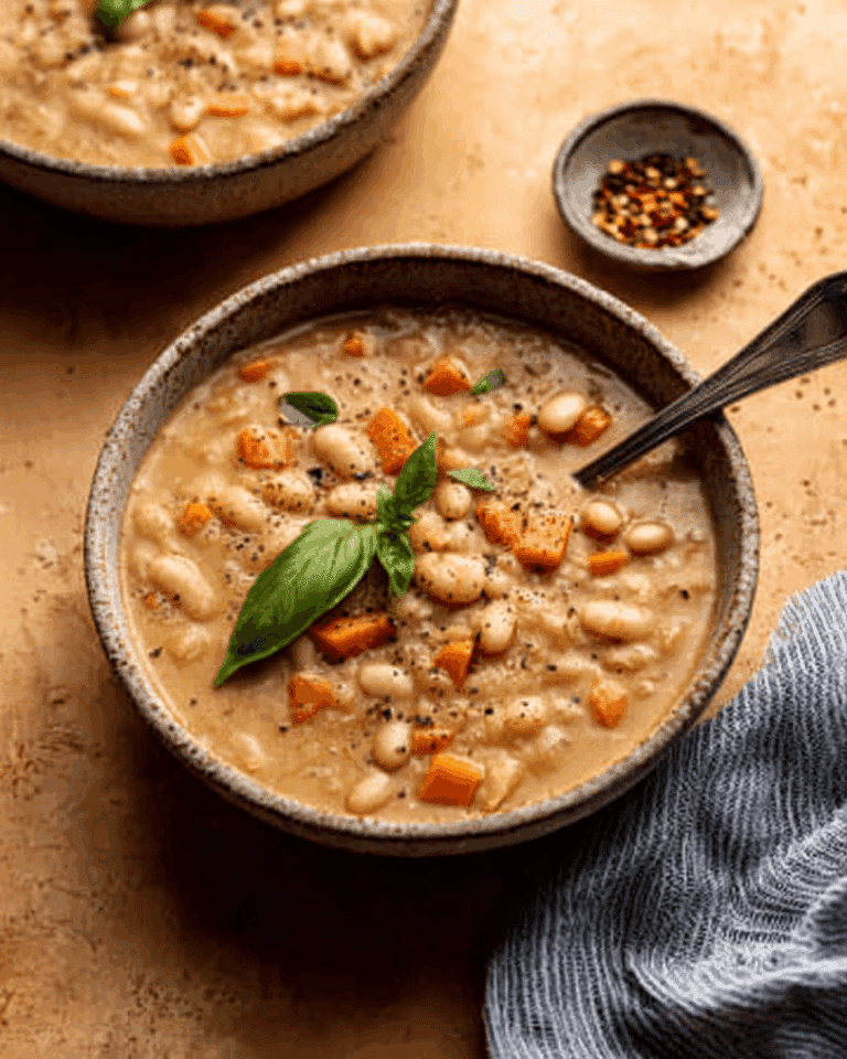 Parmesan Tomato Cannellini Bean Soup Recipe