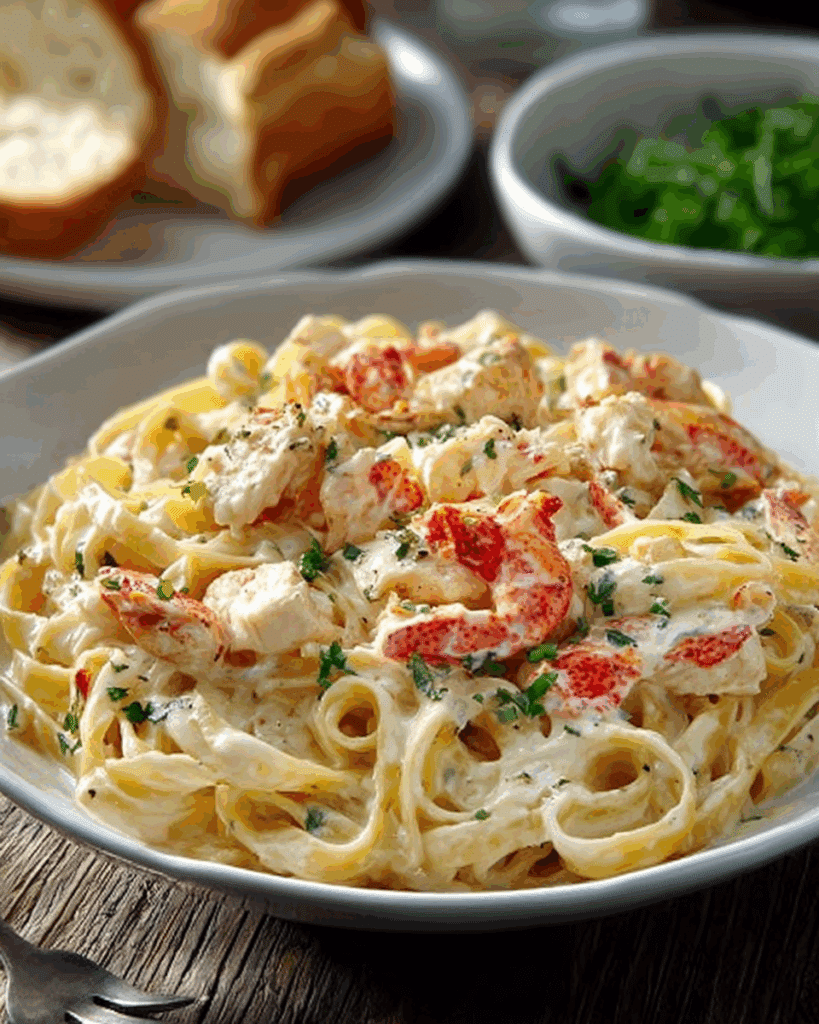 Crab Fettuccine Alfredo Recipe