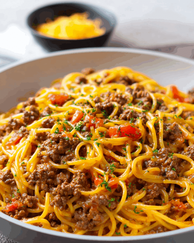 Crockpot Taco Spaghetti Recipe