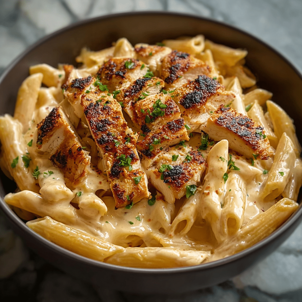 Creamy Boursin Chicken Pasta Recipe - Recipe Image