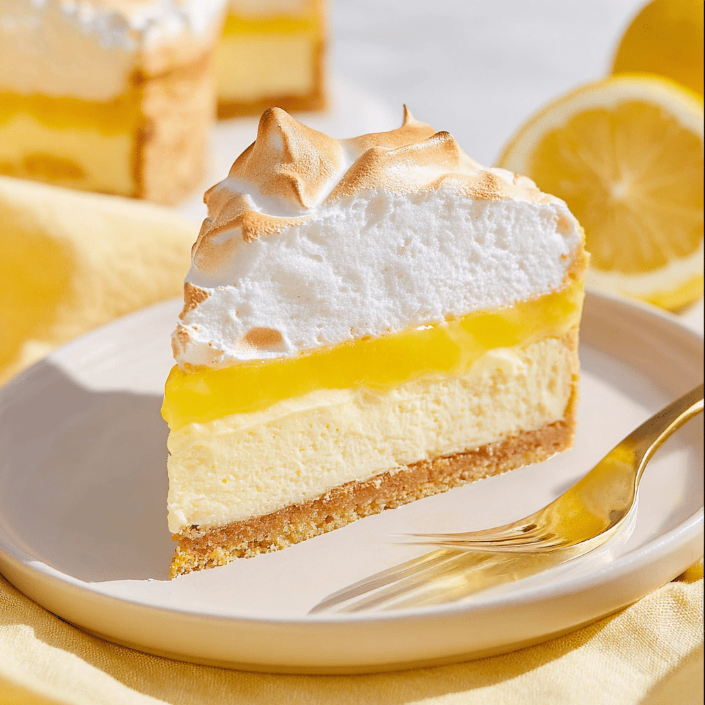 Lemon Meringue Cheesecake Recipe - Recipe Image