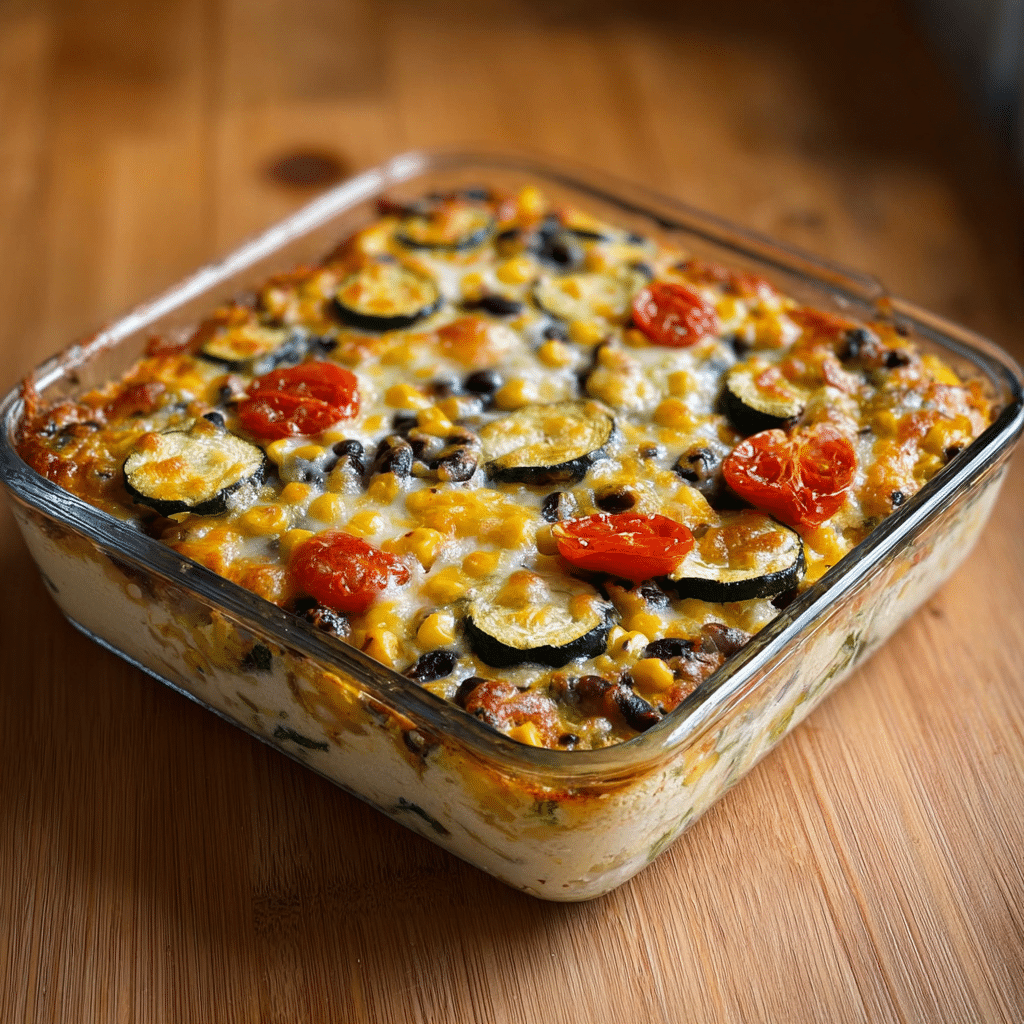 Tex-Mex Zucchini Bake Recipe - Recipe Image