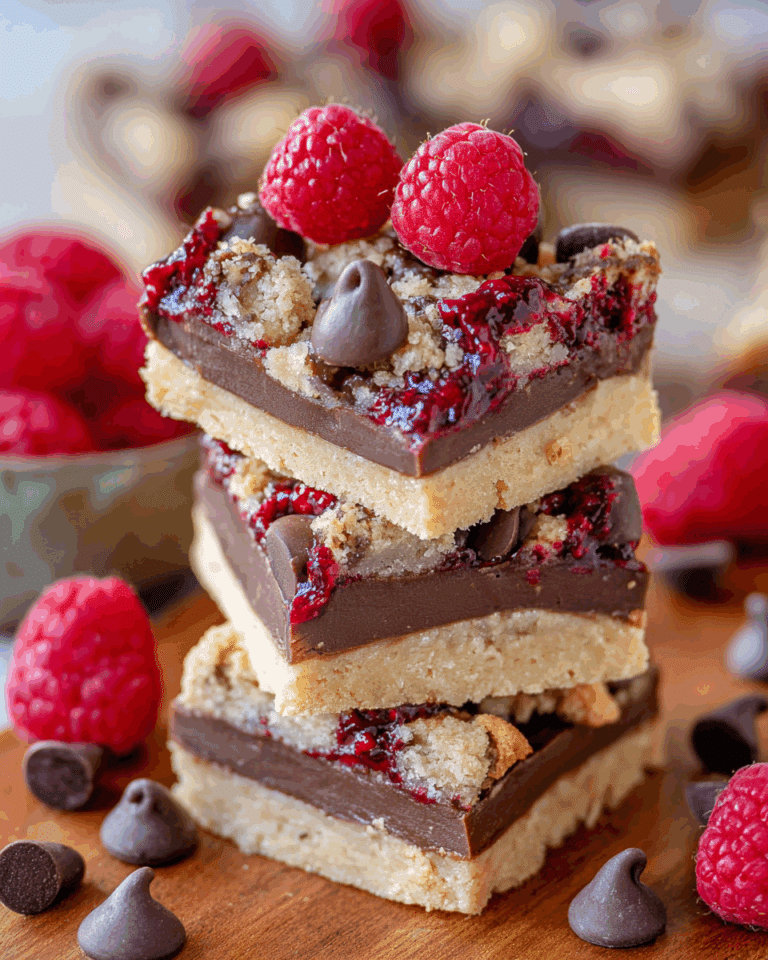 Chocolate Raspberry Crumb Bars Recipe