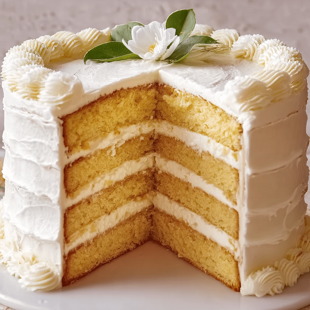 buttermilk cake with buttercream frosting Recipe - Recipe Image