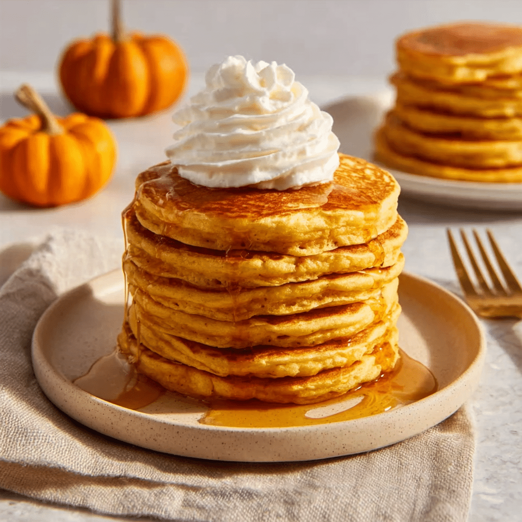 Pumpkin Spice Pancakes Recipe - Recipe Image