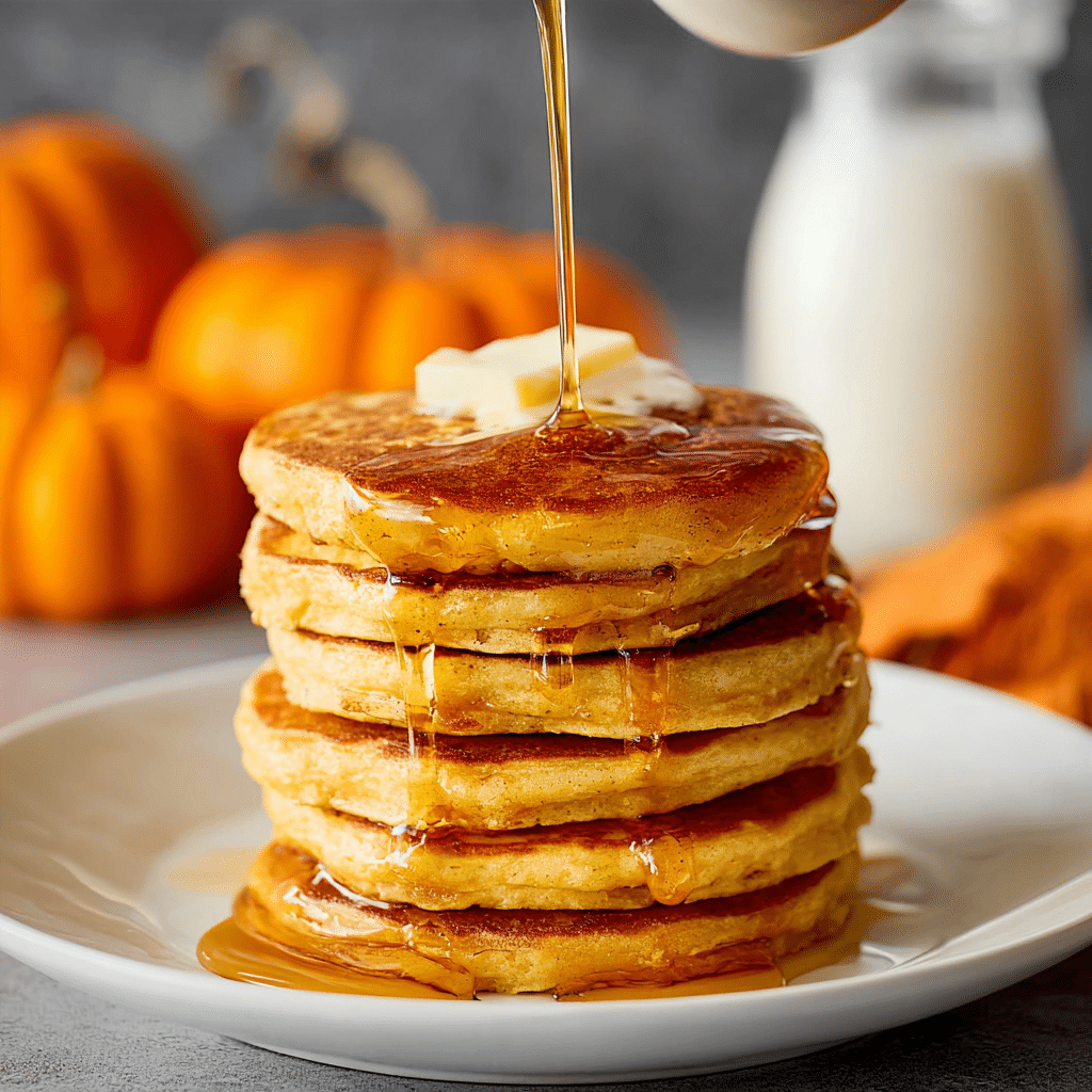 Pumpkin Spice Pancakes Recipe - Recipe Image