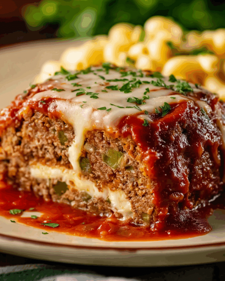 Stuffed Italian Meatloaf Recipe