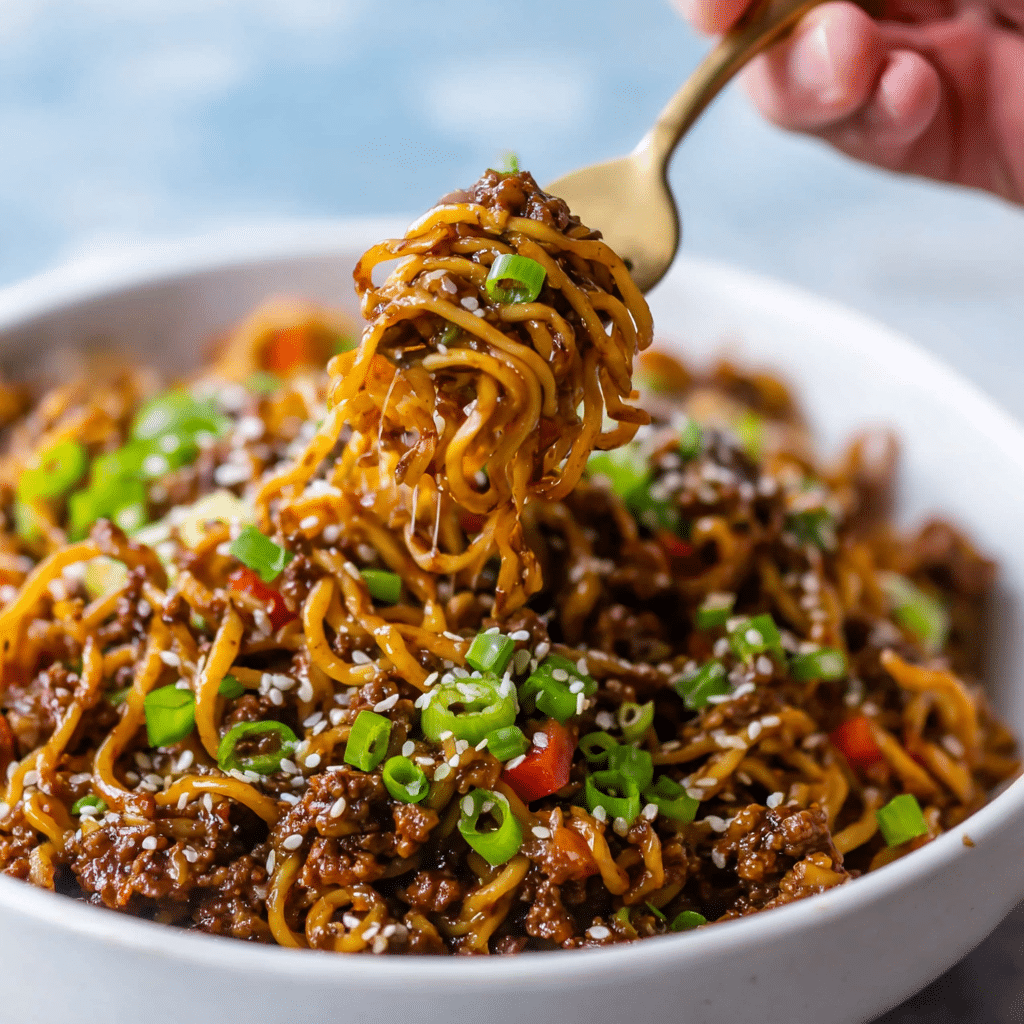 Slow Cooker Beef Ramen Recipe - Recipe Image