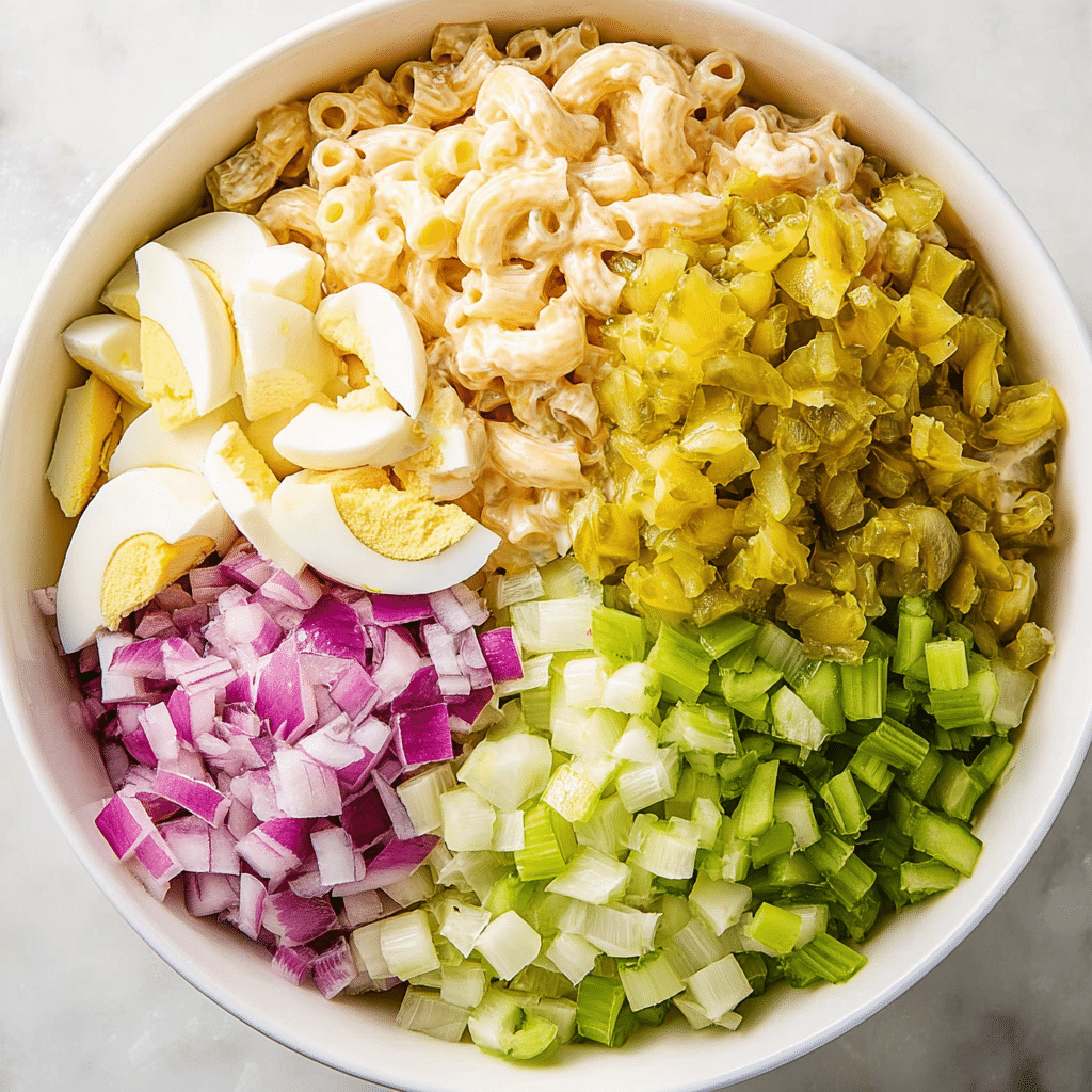 Deviled Egg Macaroni Salad Recipe - Recipe Image