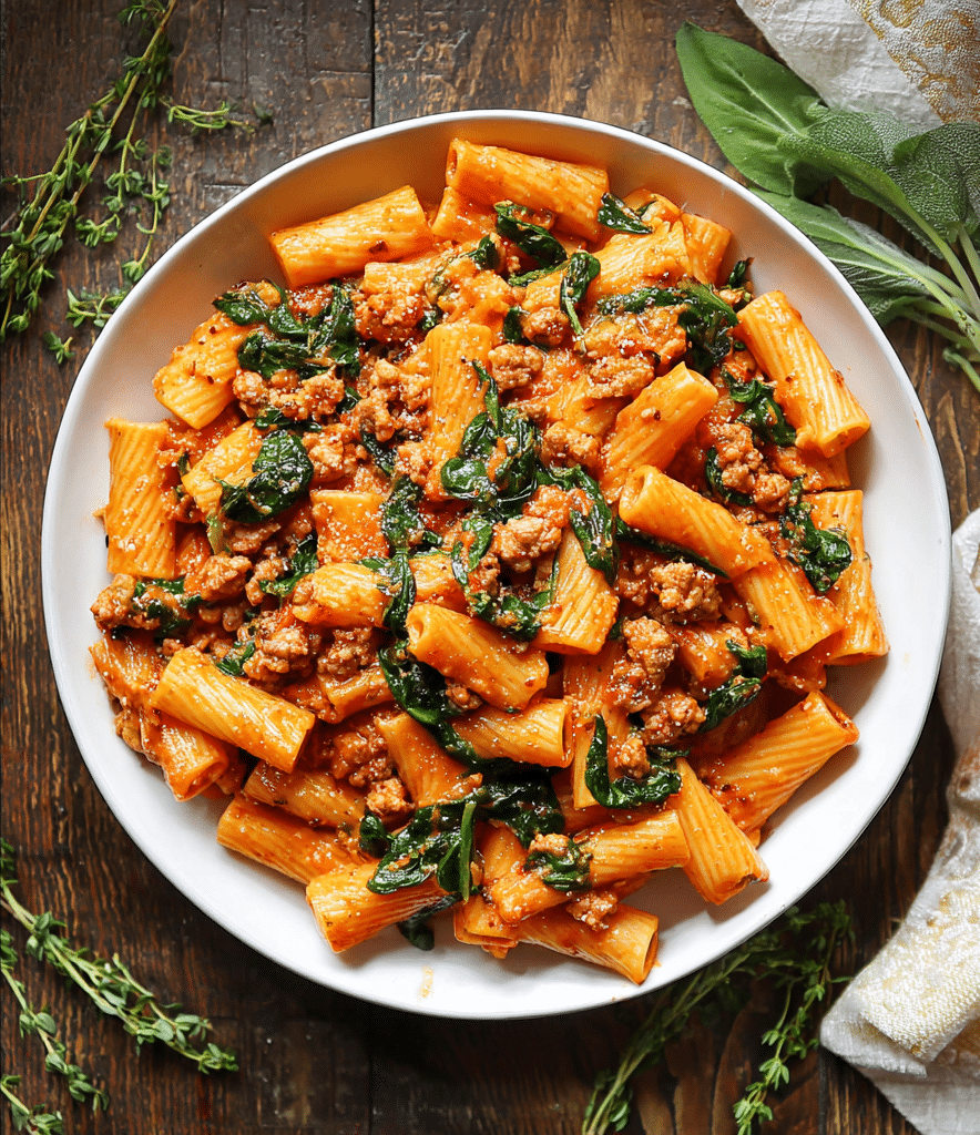 Creamy Sausage Rigatoni (One-Pan, 30-Minute Meal) Recipe 5 Creamy Sausage Rigatoni (One-Pan, 30-Minute Meal) Recipe