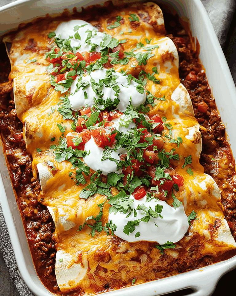 GROUND BEEF ENCHILADAS Recipe