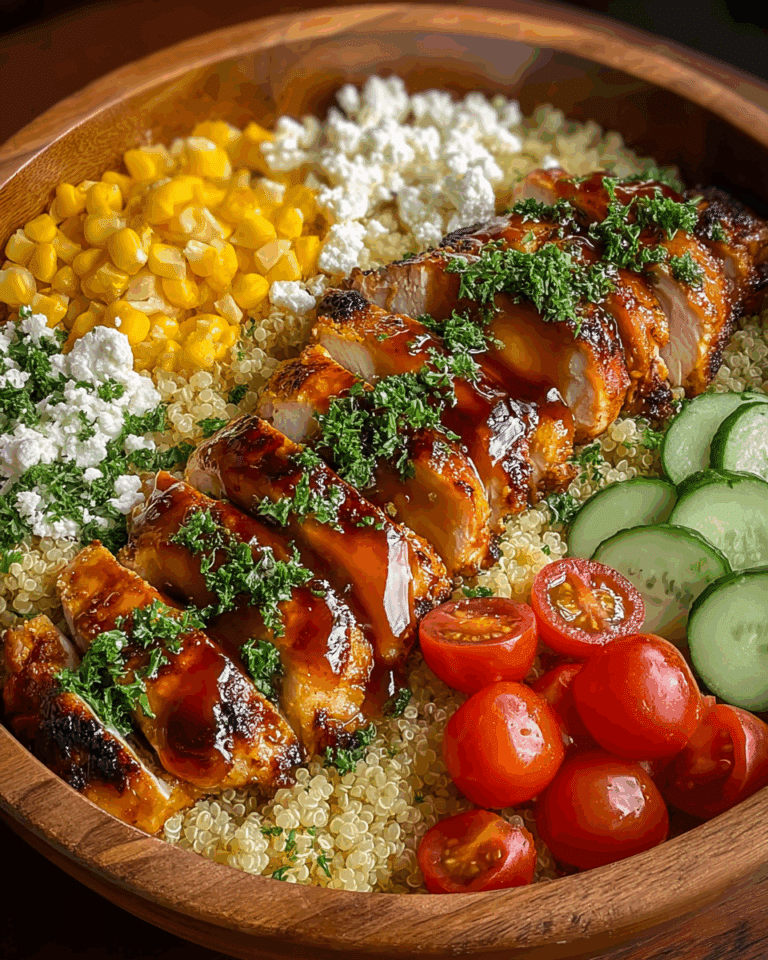 Honey Mustard Chicken Quinoa Power Bowl Recipe