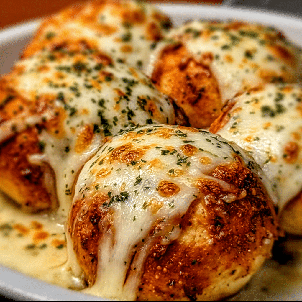Melted Mozzarella & Ranch Chicken Bombs Recipe - Recipe Image