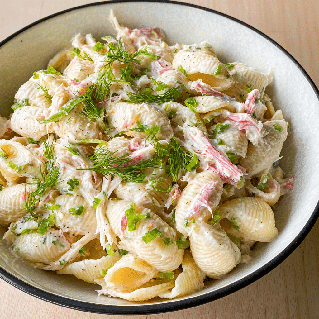 CRAB PASTA SALAD! Recipe - Recipe Image