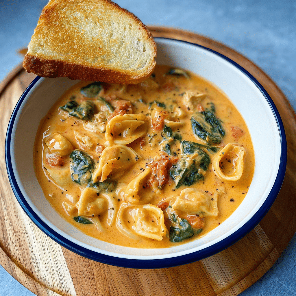 The Best Creamy Tuscan Chicken Soup Recipe - Recipe Image