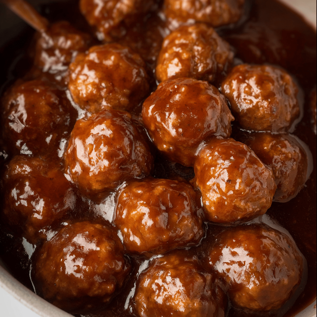 Slow Cooker Salisbury Steak Meatballs Recipe - Recipe Image