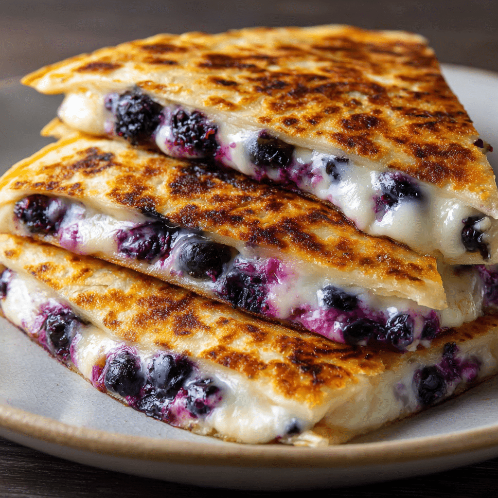 Blueberry Breakfast Quesadilla Recipe - Recipe Image