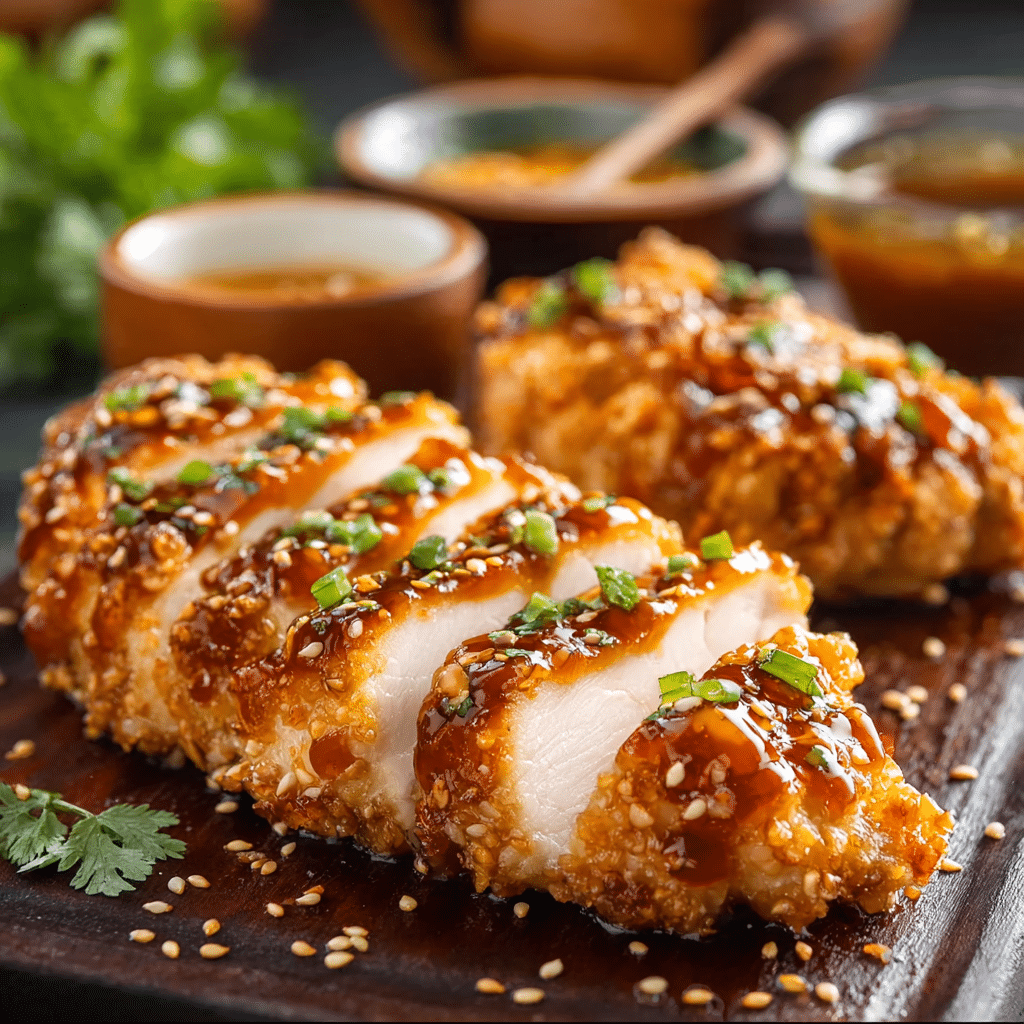 Baked Crunchy Hot Honey Chicken Recipe - Recipe Image