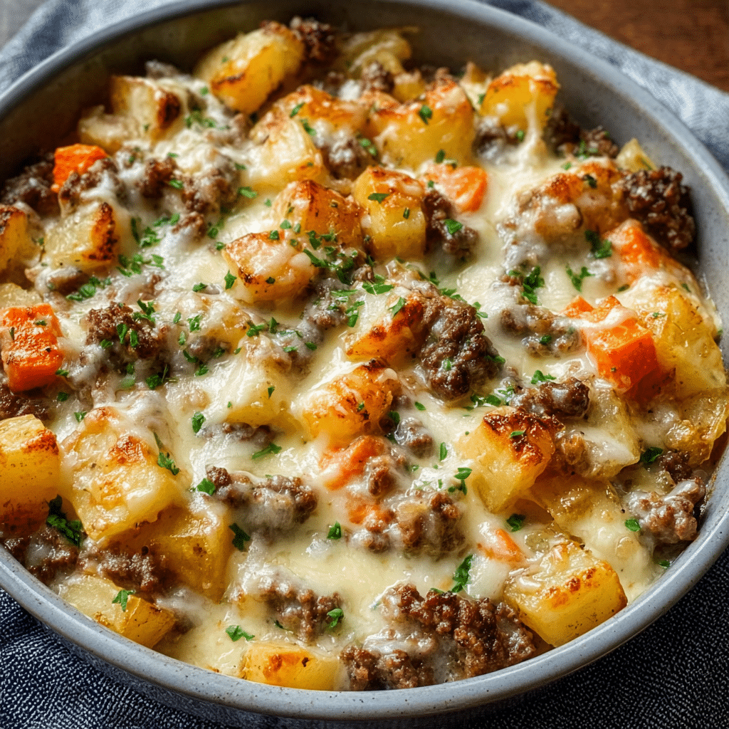 eamy Meat & Potato Skillet | Easy Dinner Recipe - Recipe Image