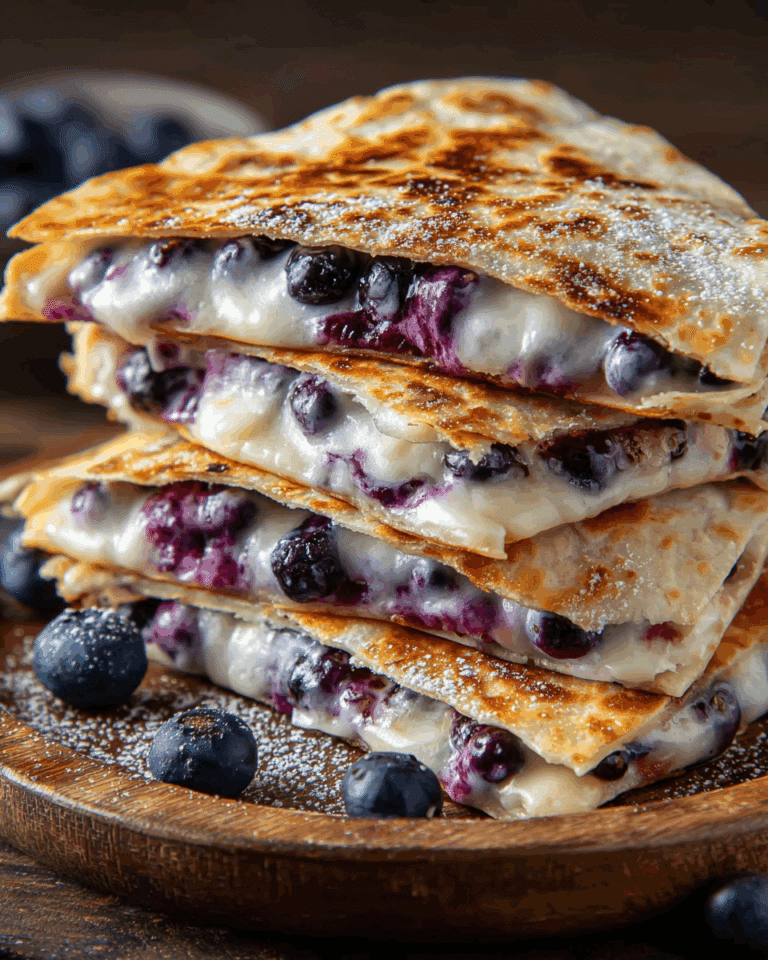 Blueberry Breakfast Quesadilla Recipe