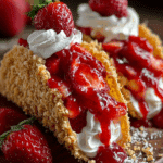 Strawberry Crunch Cheesecake Tacos Recipe
