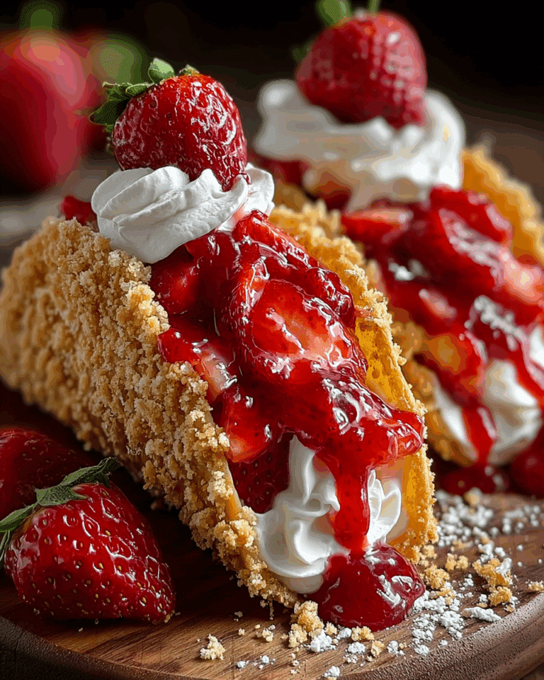 Strawberry Crunch Cheesecake Tacos Recipe