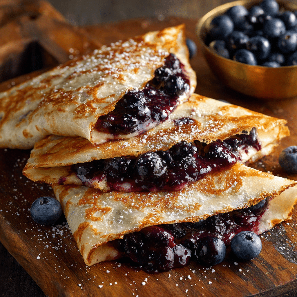 Blueberry Breakfast Quesadilla Recipe - Recipe Image