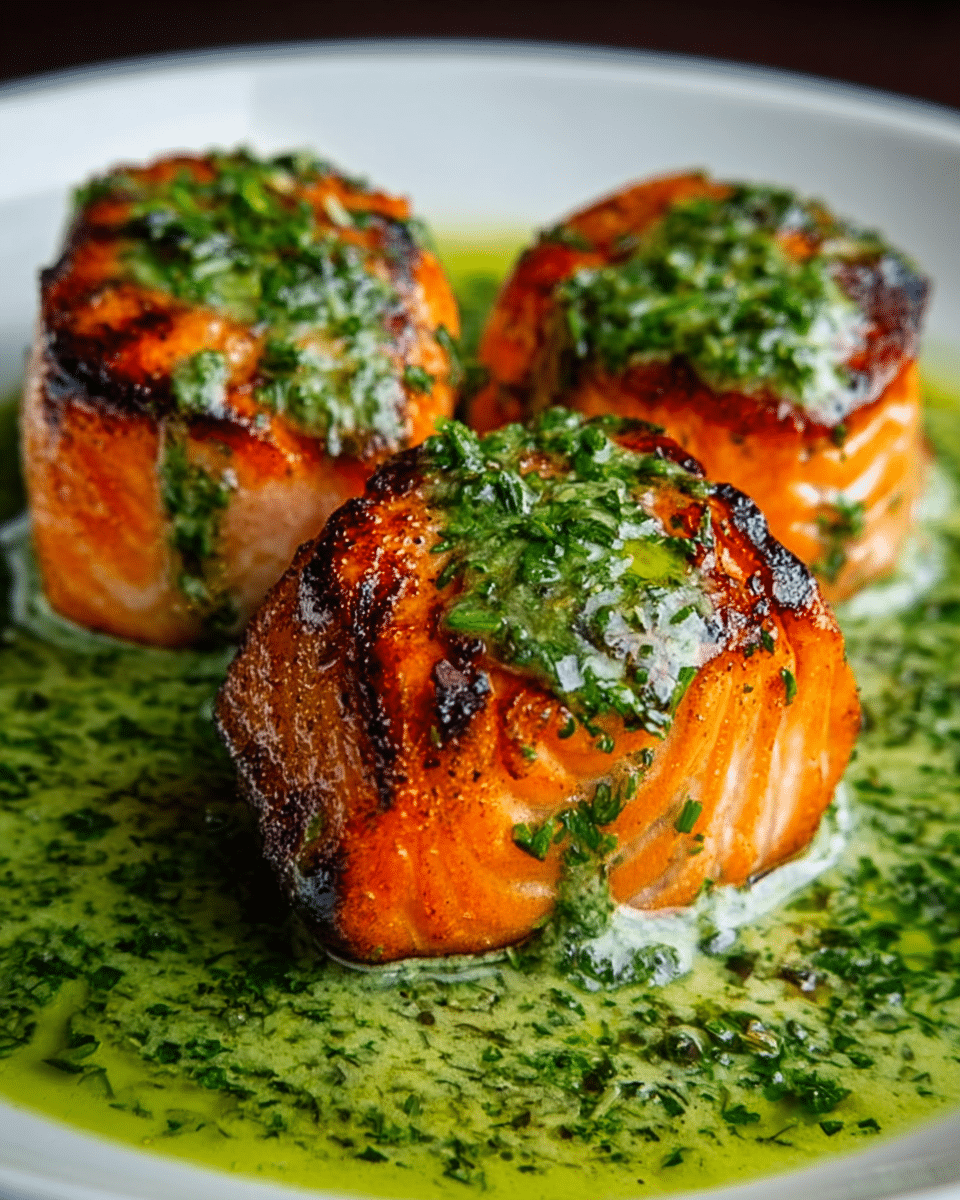 Baked Salmon Meatballs with Creamy Avocado Sauce Recipe